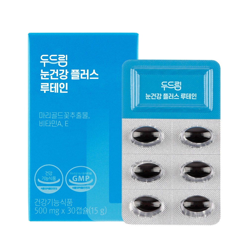 두드림 눈건강 플러스 루테인 비타민A E 시력개선 500mgX30캡슐